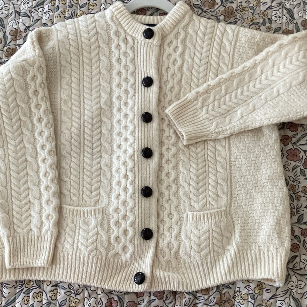 Aran Irish ‘barn jacket’. Large